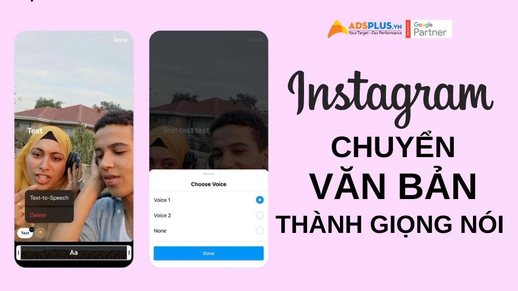 instagram chuyển văn bản thành giọng nói