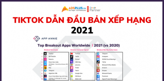 TikTok dẫn đầu trong bảng xếp hạng ứng dụng năm 2021 bảng xếp hạng ứng dụng 2021