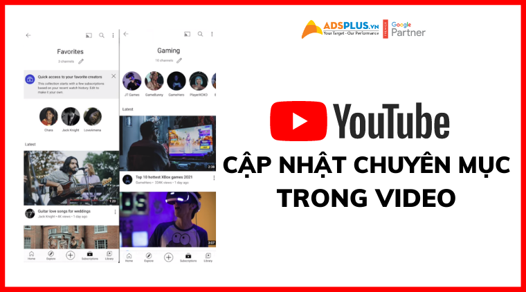 YouTube cập nhật các chuyên mục được đề cập trong video cập nhật chuyên mục youtube