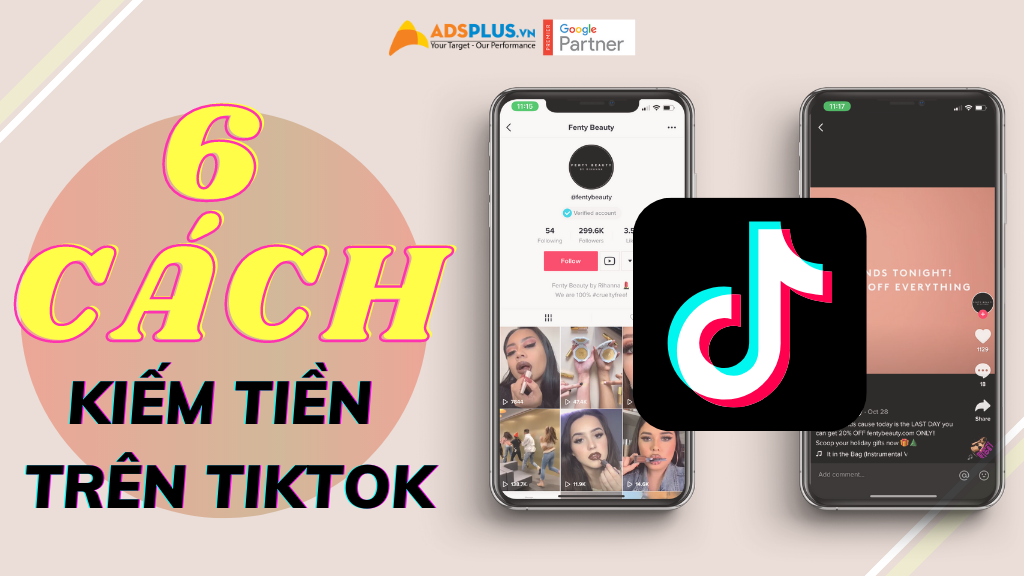 kiếm tiền trên tiktok
