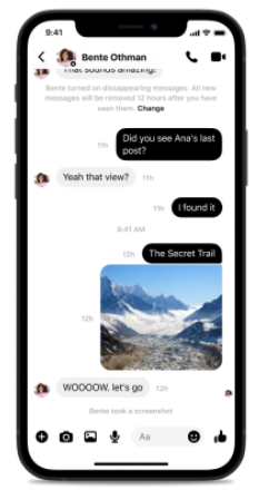 messenger chụp ảnh màn hình