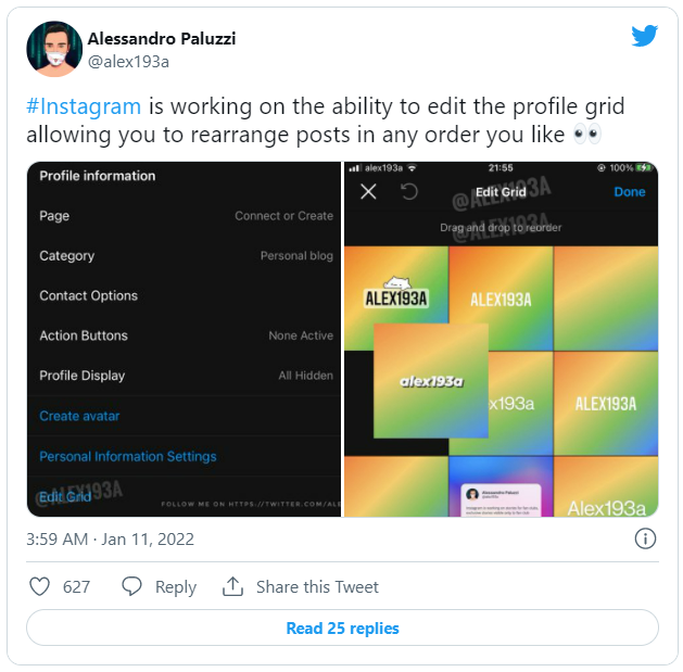 instagram grid