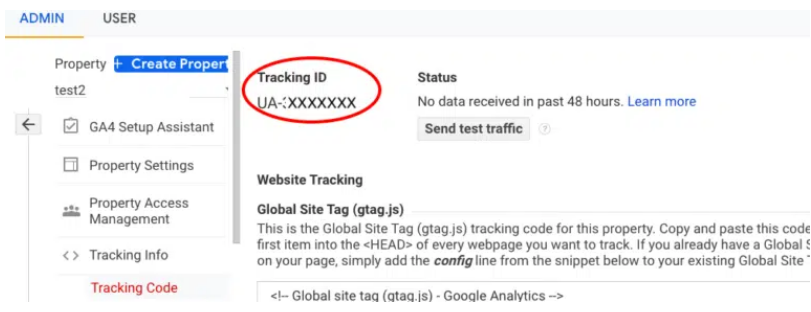 google analytics tracking