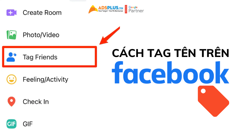 cách tag tên trên facebook