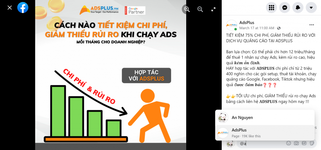 cách tag tên bạn bè trên facebook