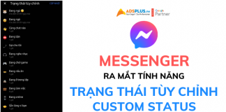 Facebook ra mắt “trạng thái tùy chỉnh – custom status” trên Messenger trạng thái tùy chỉnh trên facebook