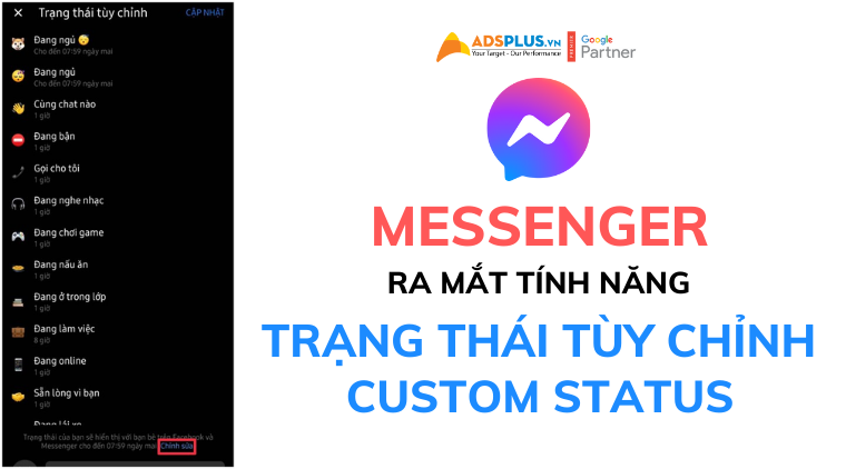 trạng thái tùy chỉnh trên facebook