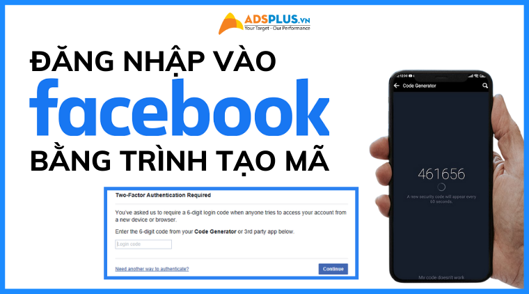 đăng nhập facebook trinh tạo mã