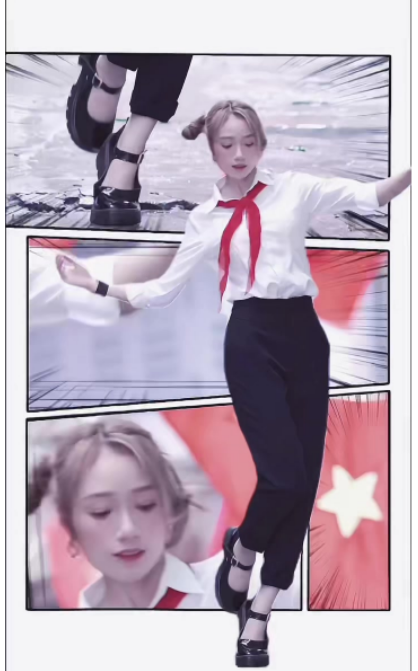 cú ngã truyện tranh xu hướng tiktok