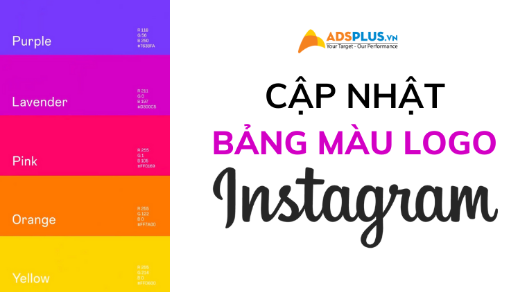 bảng màu logo instagram