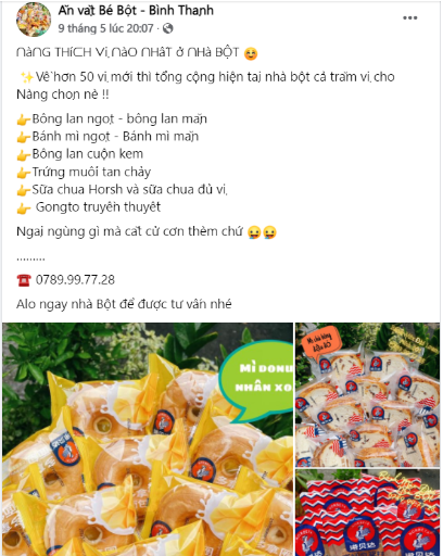 mẫu quảng cáo đồ ăn