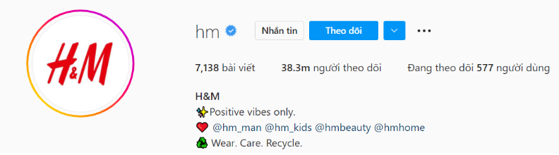 tick xanh trên instagram