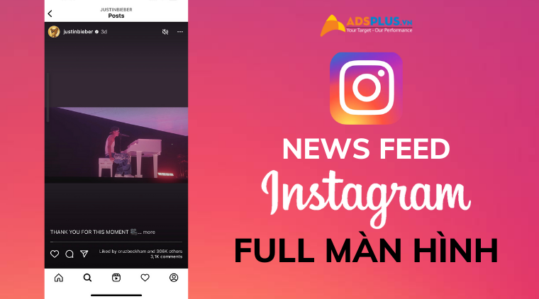 instagram full màn hình