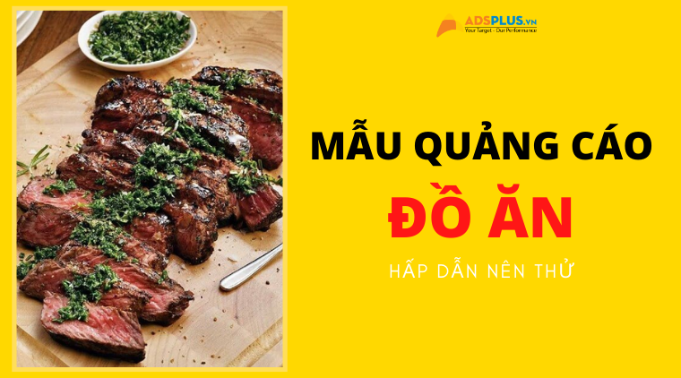 mẫu quảng cáo đồ ăn
