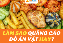 quảng cáo đồ ăn vặt hay