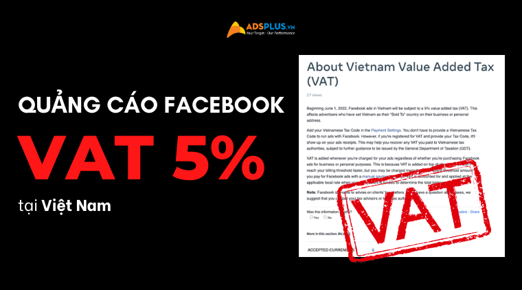 quảng cáo facebook thuế giá trị gia tăng