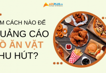 quảng cáo đồ ăn vặt