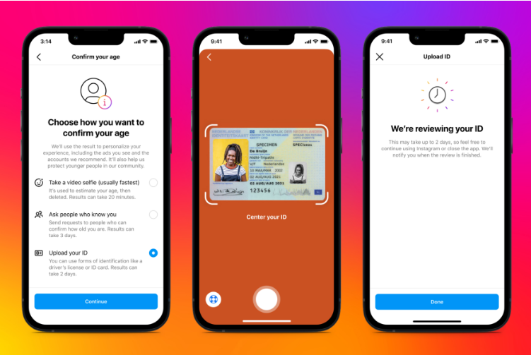 xác minh tuổi trên instagram