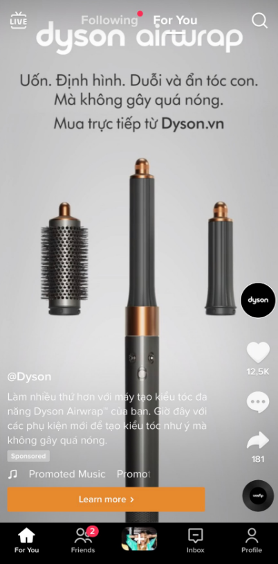in-feed ads