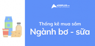 thống kê facebook ngành bơ sữa