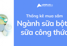 thống kê facebook ngành sữa bột