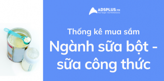 thống kê facebook ngành sữa bột