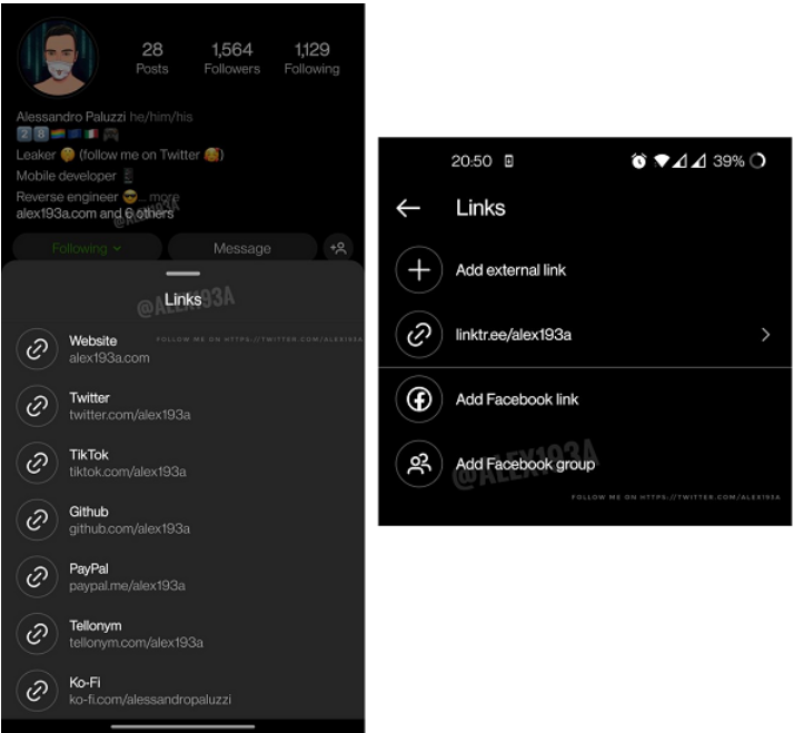gắn thêm bio link trên instagram