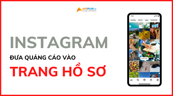 instagram quảng cáo hồ sơ