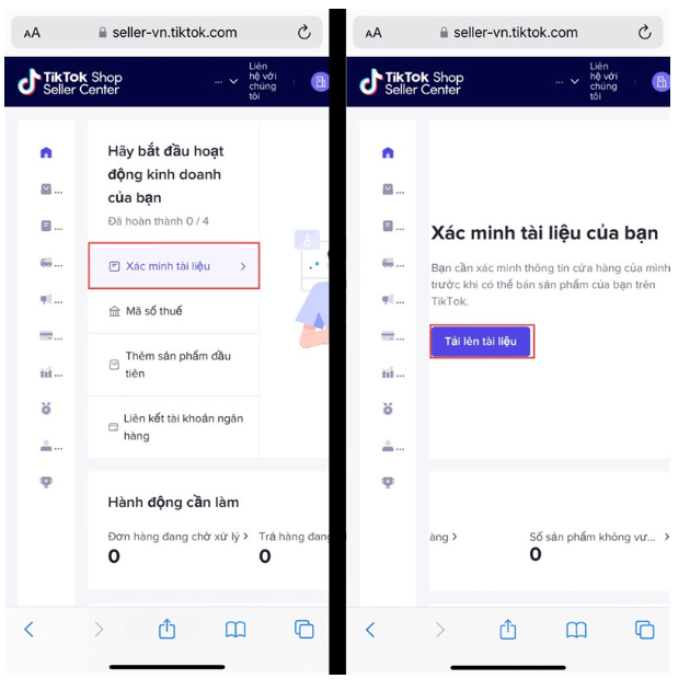 cách mở tiktok shop trên điện thoại