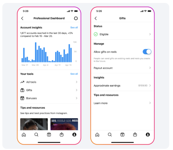 tính năng mới trên instagram