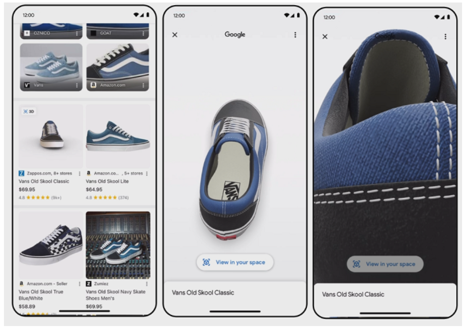 google mua sắm ar