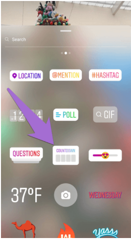 cách countdown trên instagram