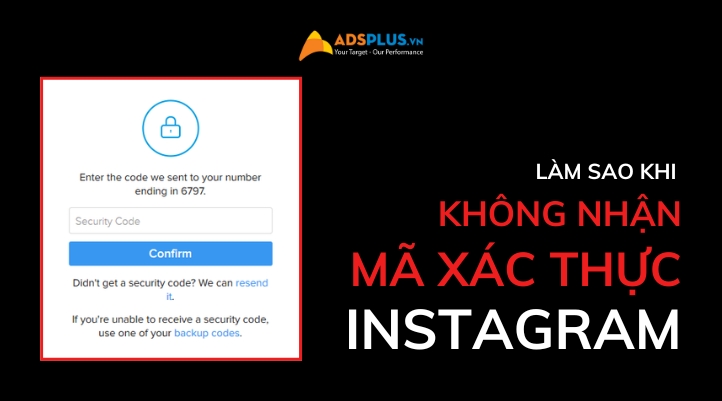 không nhận được mã xác thực instagram