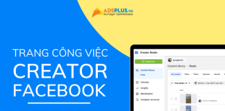 trang công việc creator facebook