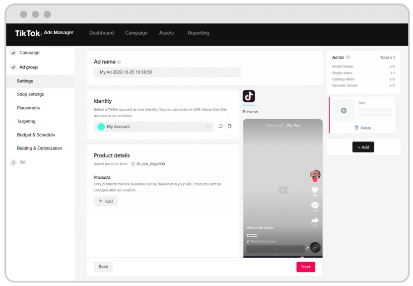 tiktok spark ads mua sắm