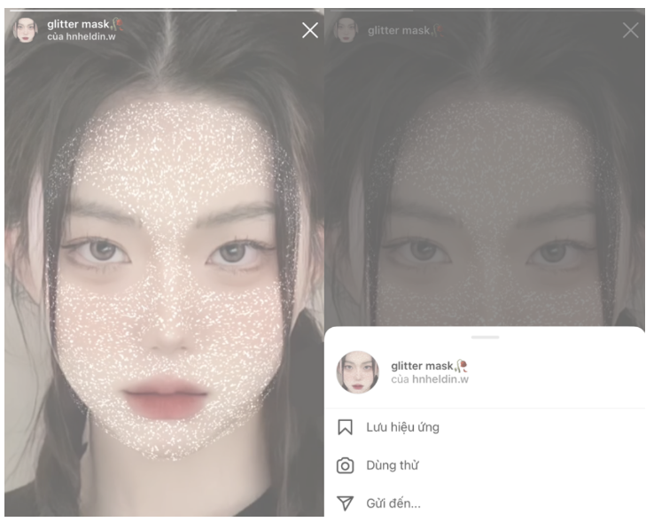 mẫu filter instagram