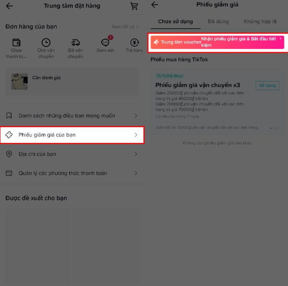 cách áp mã tiktok shop