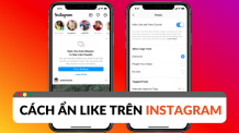 cách ẩn like trên instagram