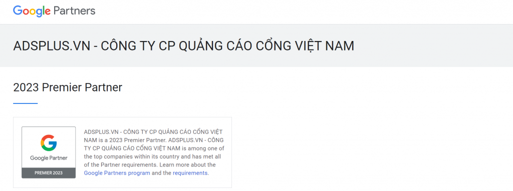 google partner tại việt nam