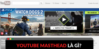 youtube masthead là gì