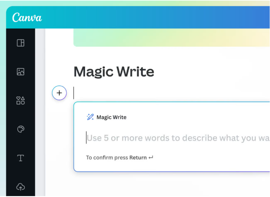 canva tự viết đoạn văn