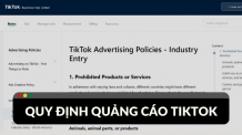 quy định quảng cáo tiktok