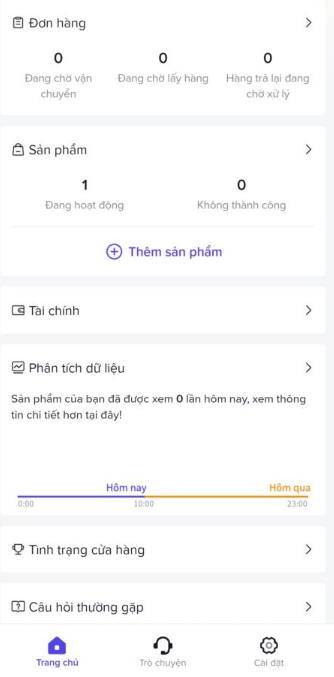 Truy cập vào TikTok Seller trên điện thoại để đăng sản phẩm trên TikTok shop