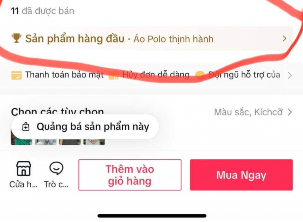 sản phẩm hàng đầu tiktok shop