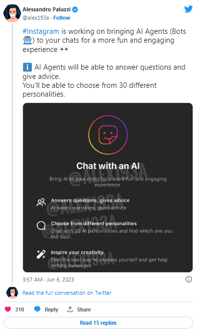 Chatbot Instagram