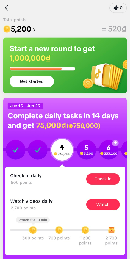 Hướng dẫn nhanh cách kiểm tra xu trên TikTok