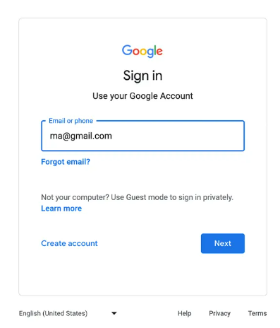 Truy cập vào Google Bard và đăng nhập