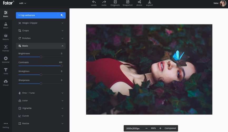 Công cụ thiết kế thumbnail Fotor