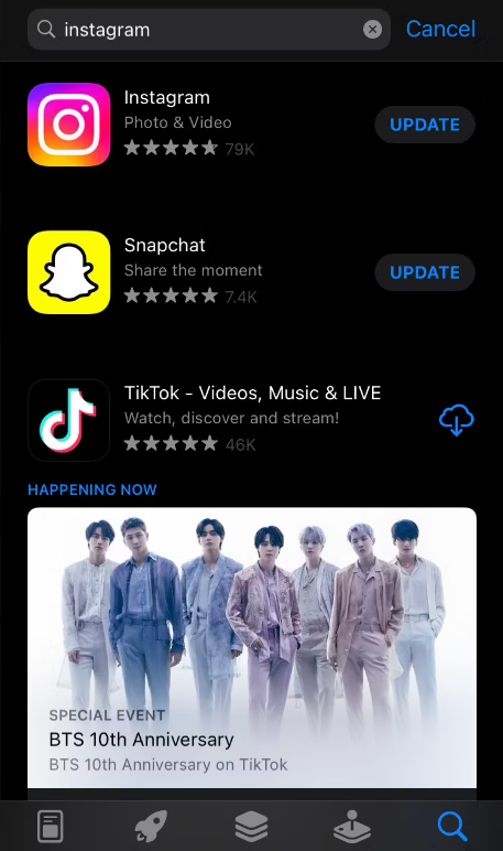 Hướng dẫn cập nhật Instagram trên iPhone