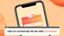 sticker đặt đồ ăn trên instagram